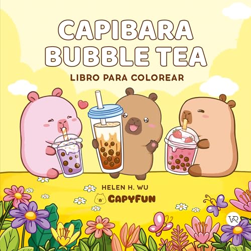CAPIBARA BUBBLE TEA - LIBROS PARA COLOREAR